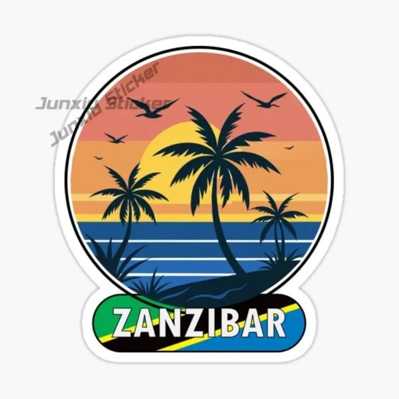 Car Accessories Zanzibar - TANZANIA ZANZIBAR Flagge Nationales Emblem Vinyl