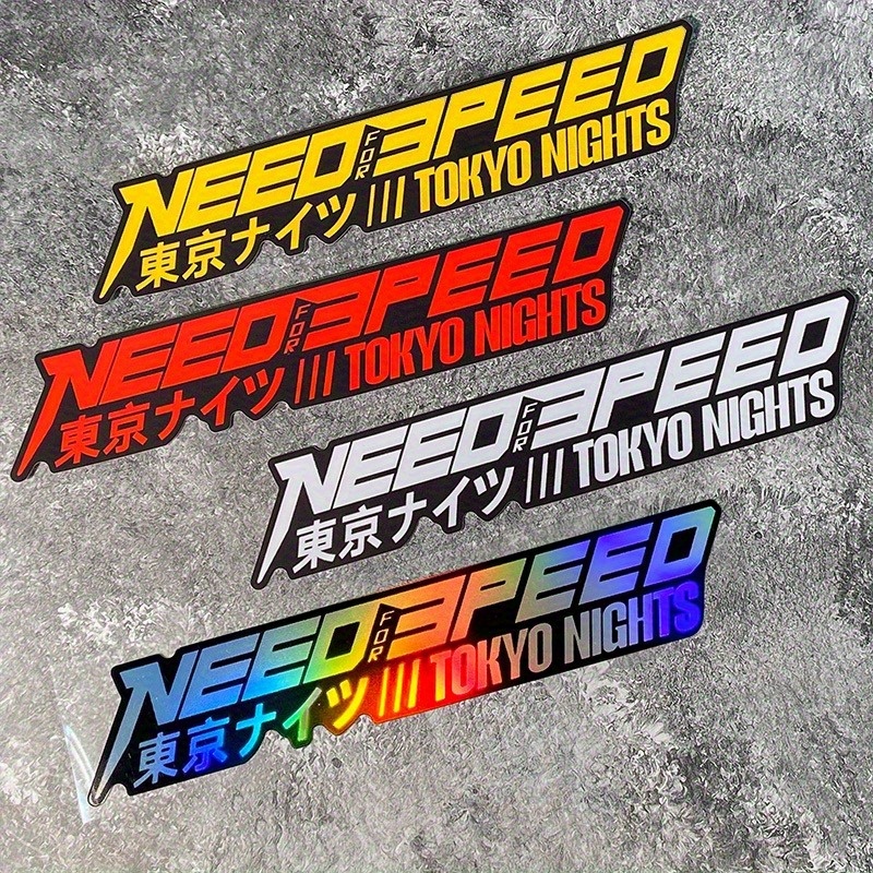 Car Accessories In Tokyo - Bold Tokyo Nights Racing Wasserdichter Vinyl-Aufkleber