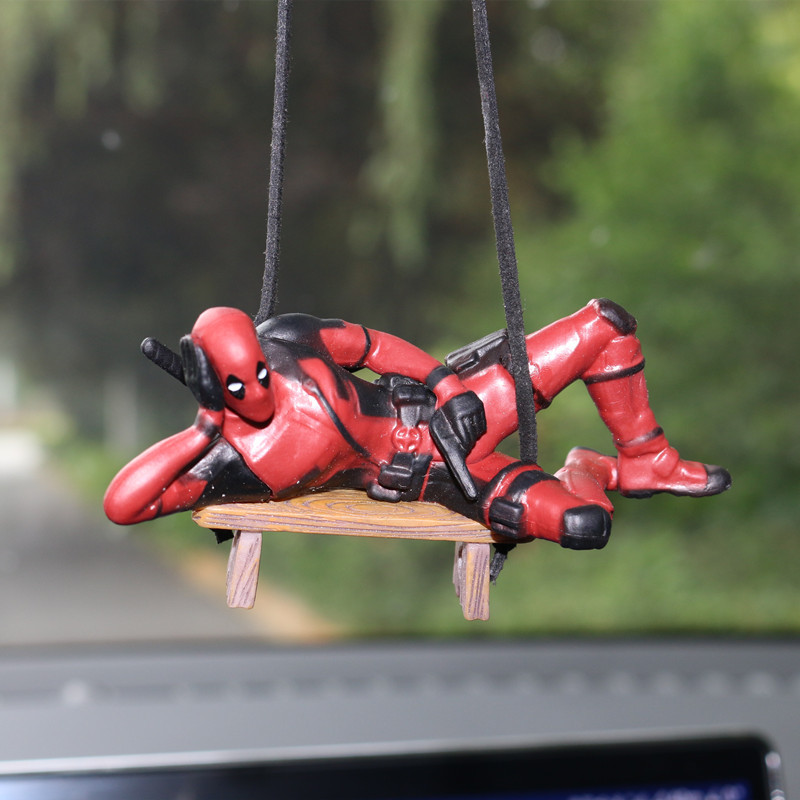 Car Accessories Xmas - Marvel Deadpool Auto Rückspiegel Anhänger Lesen