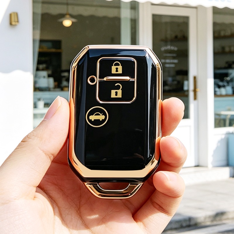 Car Accessories Ertiga - 3-Tasten-TPU-Autoschlüsselhülle für Suzuki Ertiga Swift Wagon