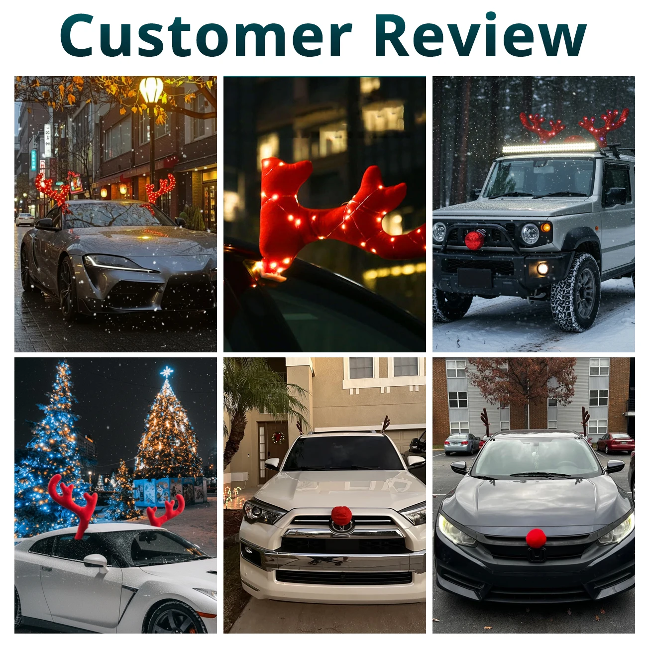 Weihnachten Auto Rentier Gewei – Car Accessories Xmas Bewertung und Preis