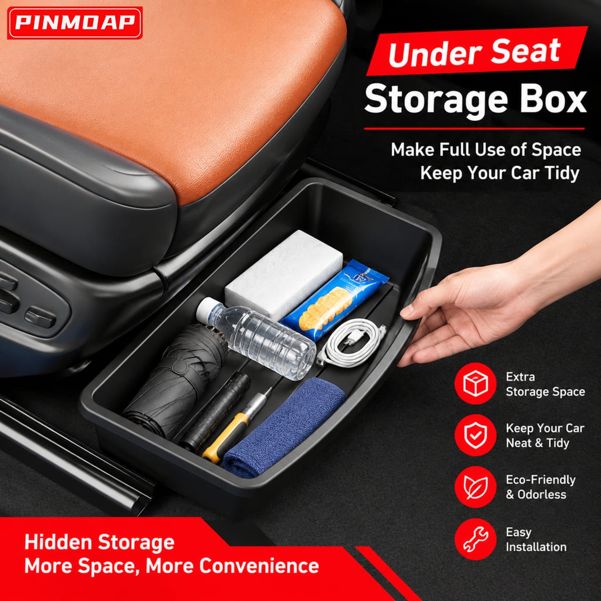 PINMOAP Auto-Aufbewahrungstabl – Car Cable Organizer Bewertung und Preis