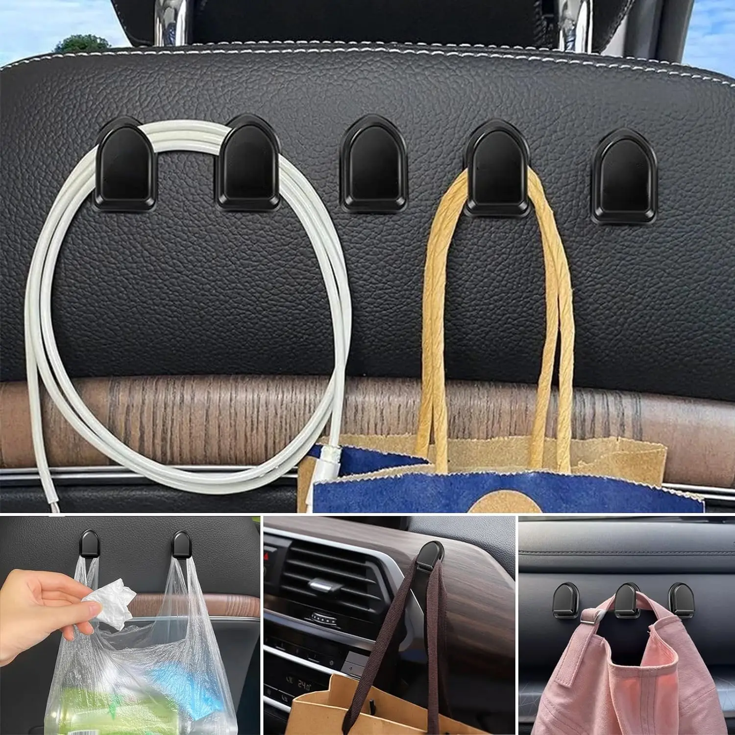 Mini-Autohaken Innenraum-Aufbe – Car Cable Organizer Bewertung und Preis